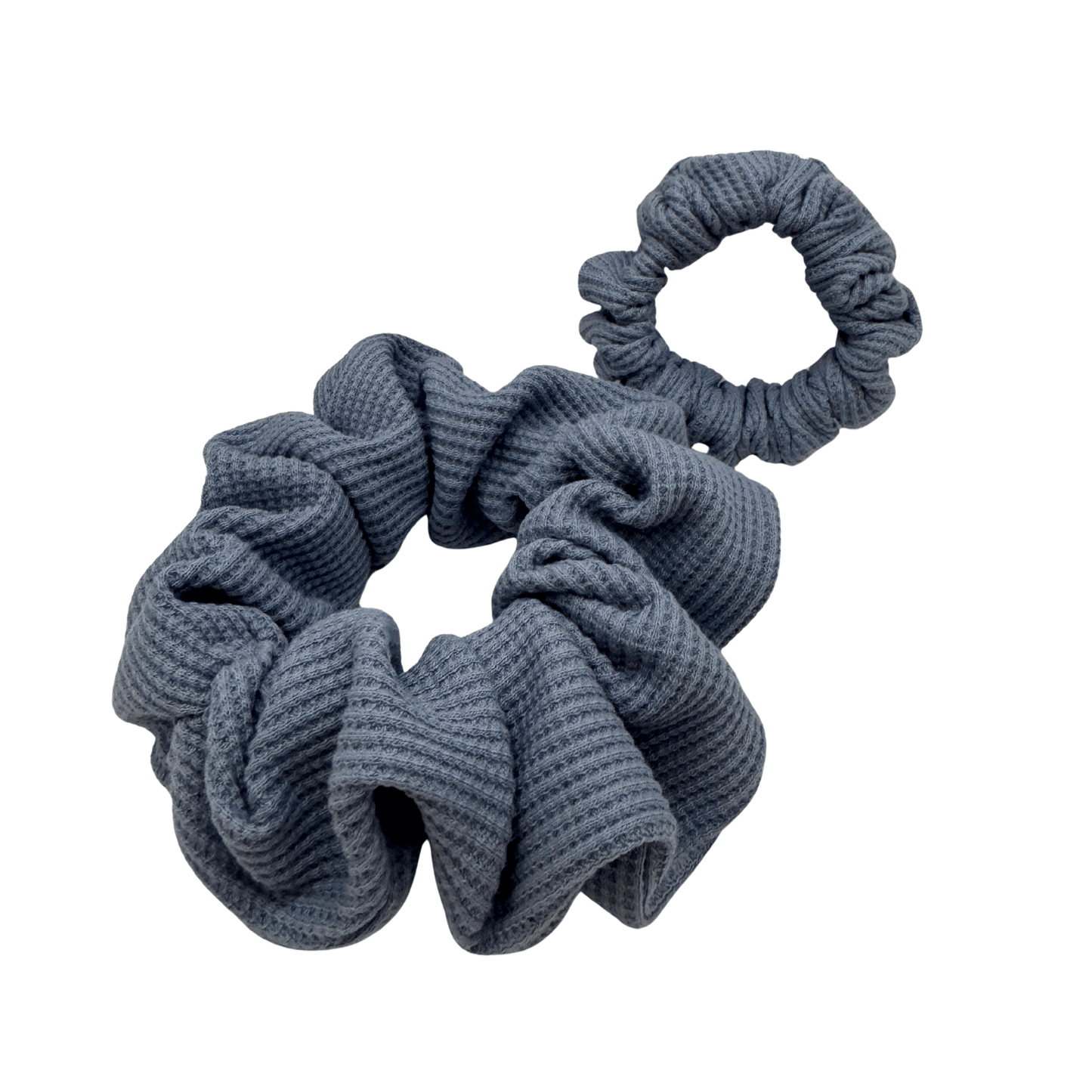 Denim Daze - Waffle Knit Cotton Scrunchie