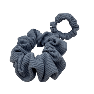 Denim Daze - Waffle Knit Cotton Scrunchie