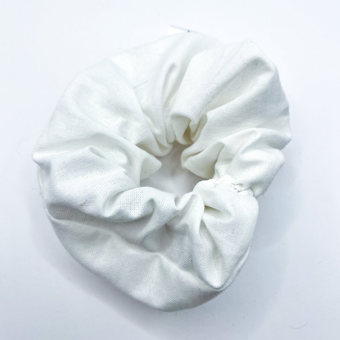 White Cotton Scrunchie