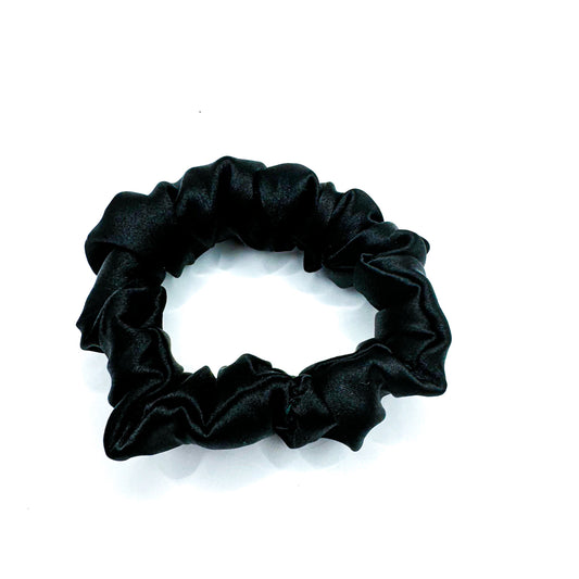 Black Satin Scrunchie