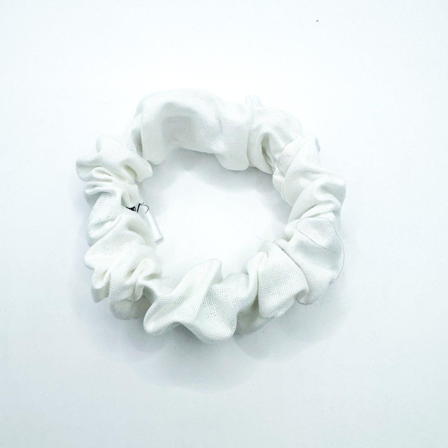 White Cotton Scrunchie