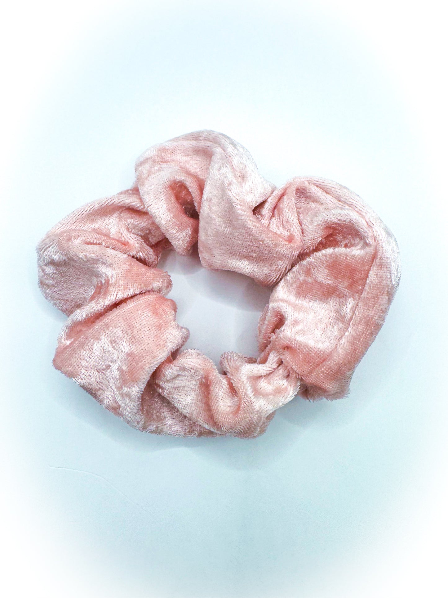 Light Pink Velvet Scrunchie