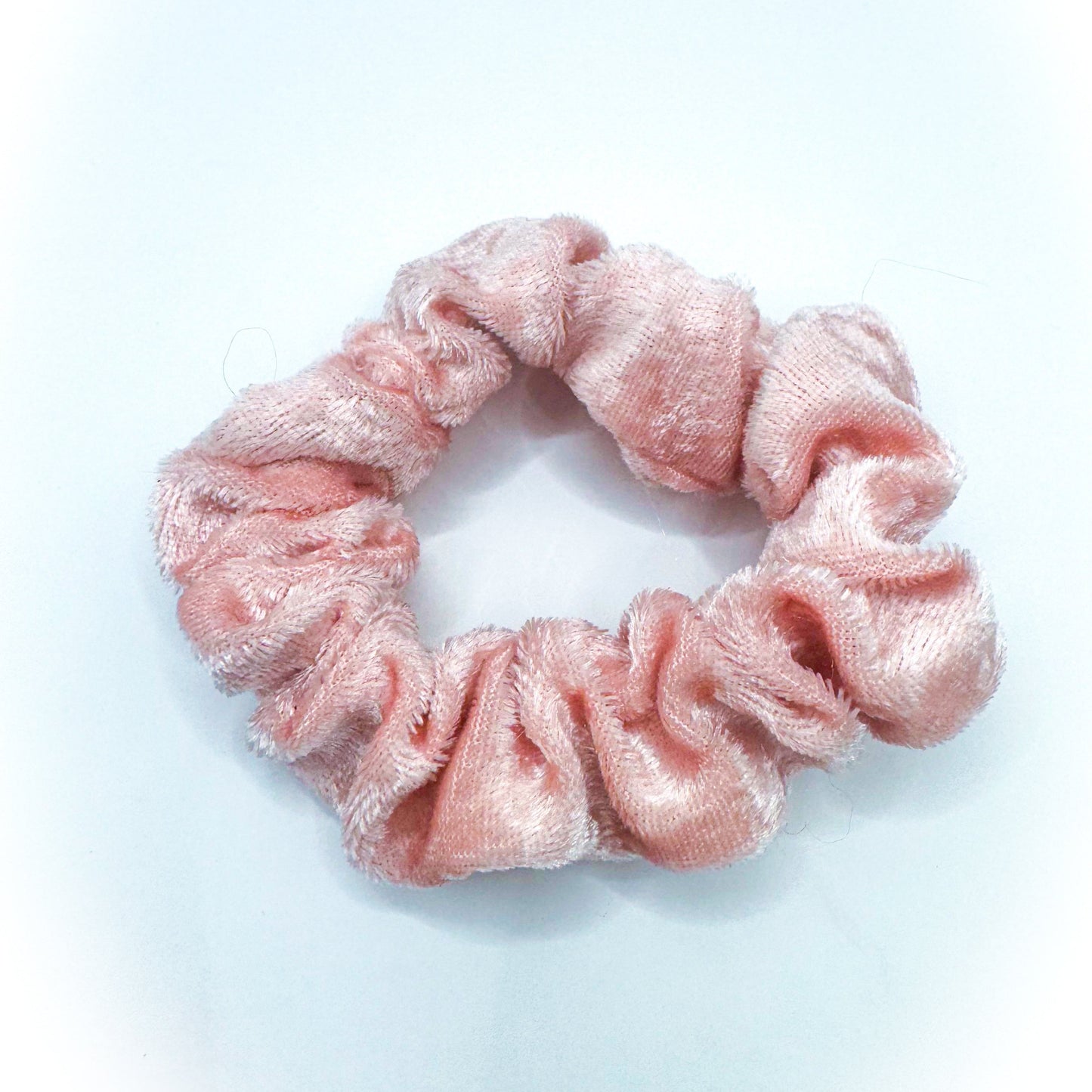 Light Pink Velvet Scrunchie