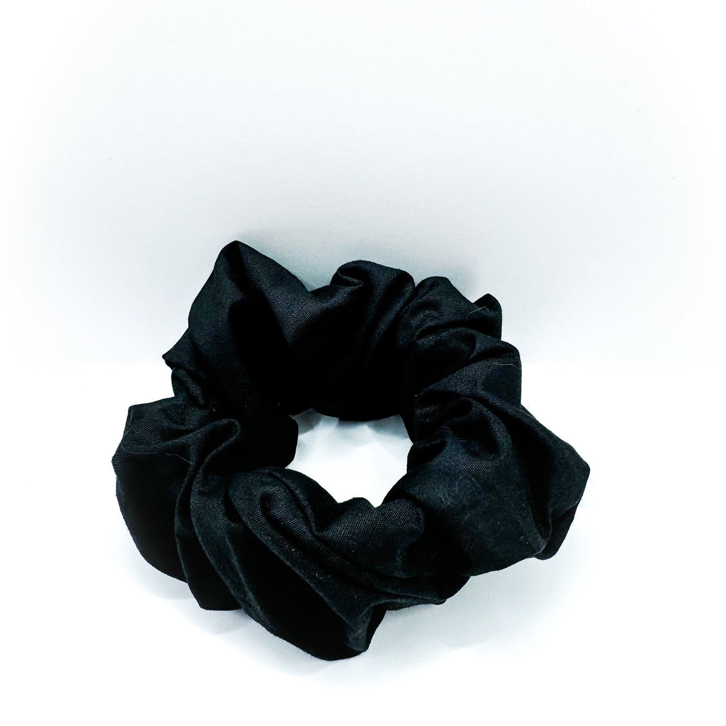 Black Cotton Scrunchie