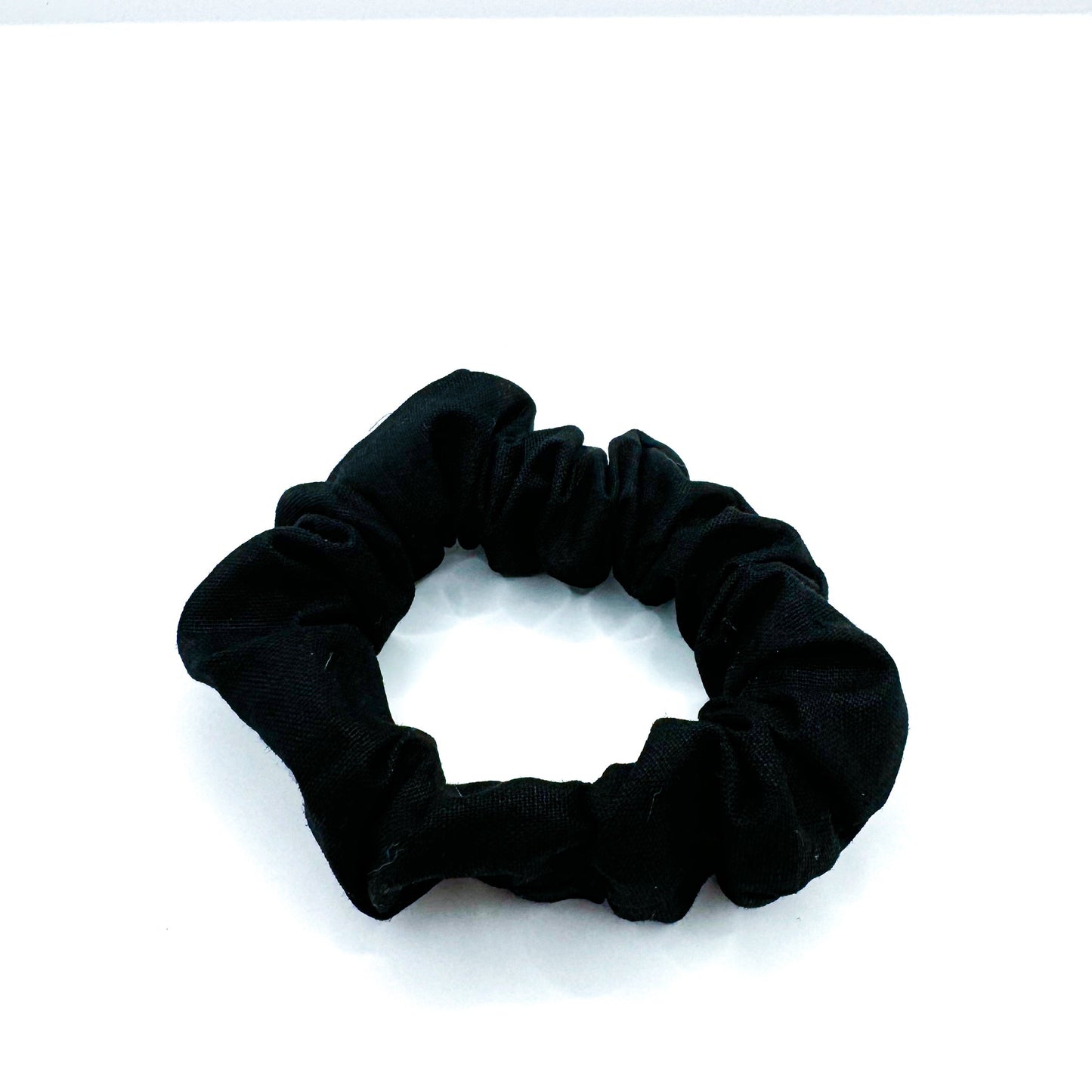 Black Cotton Scrunchie