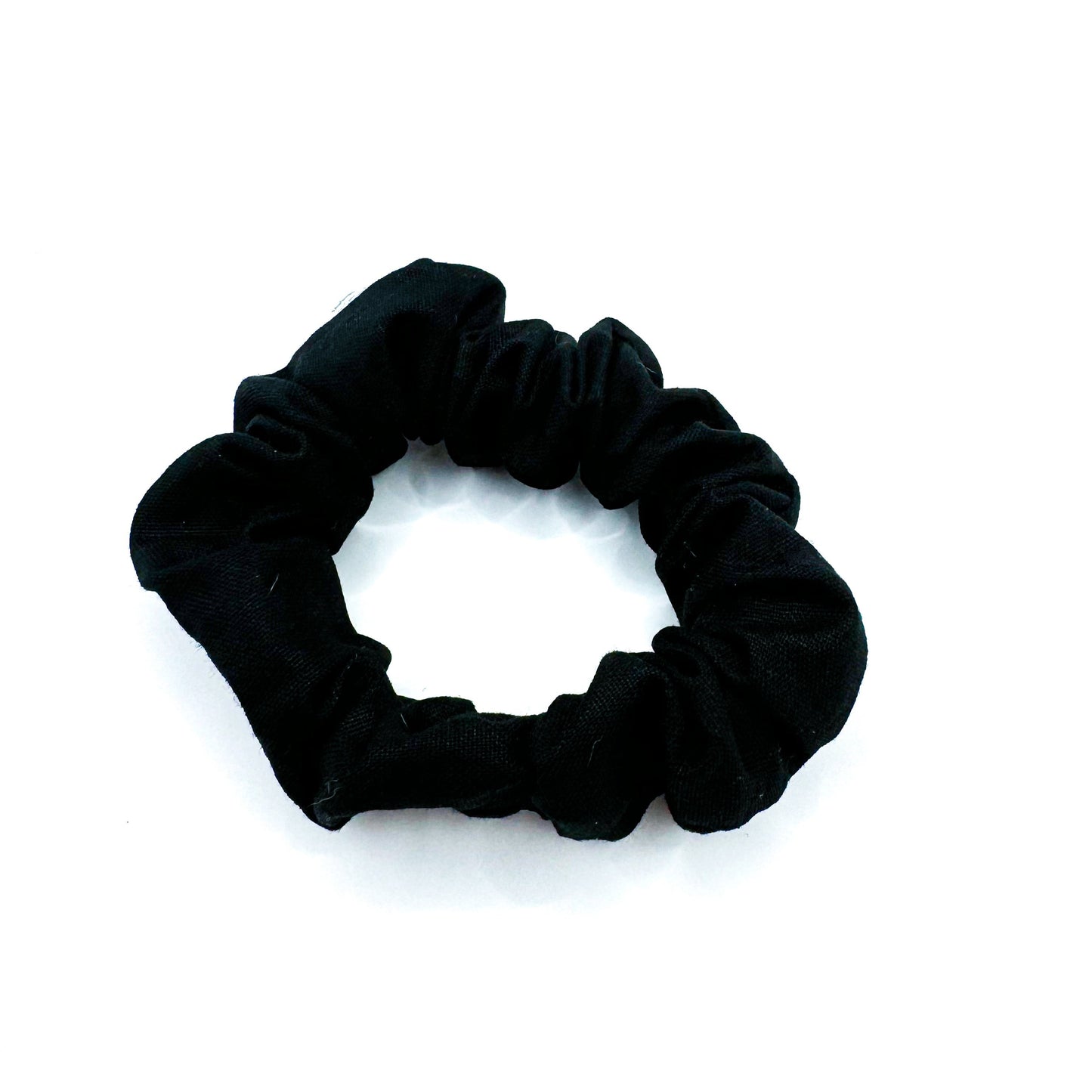 Black Cotton Scrunchie