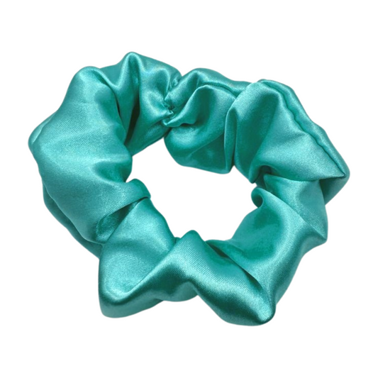 Ocean Satin Scrunchie