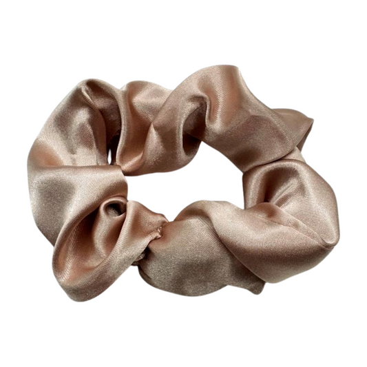 Champagne Satin Scrunchie