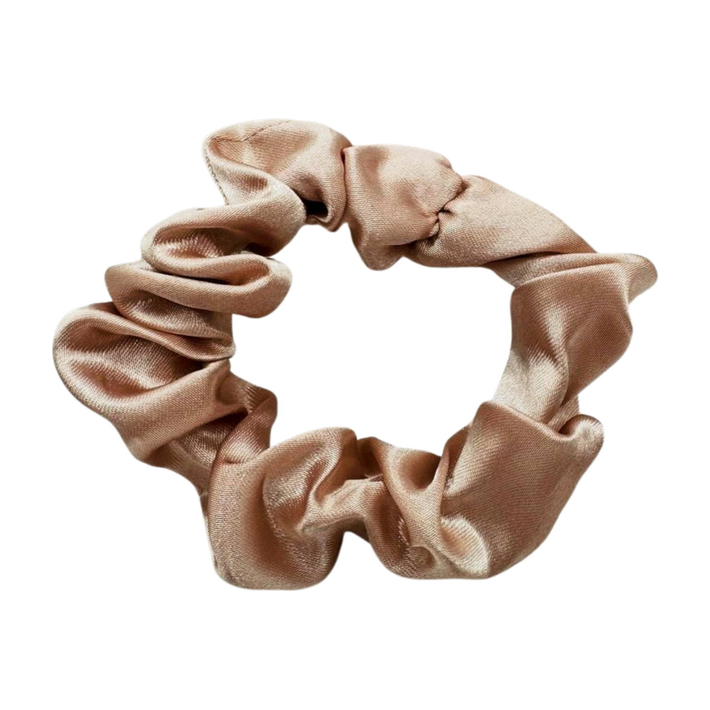 Champagne Satin Scrunchie